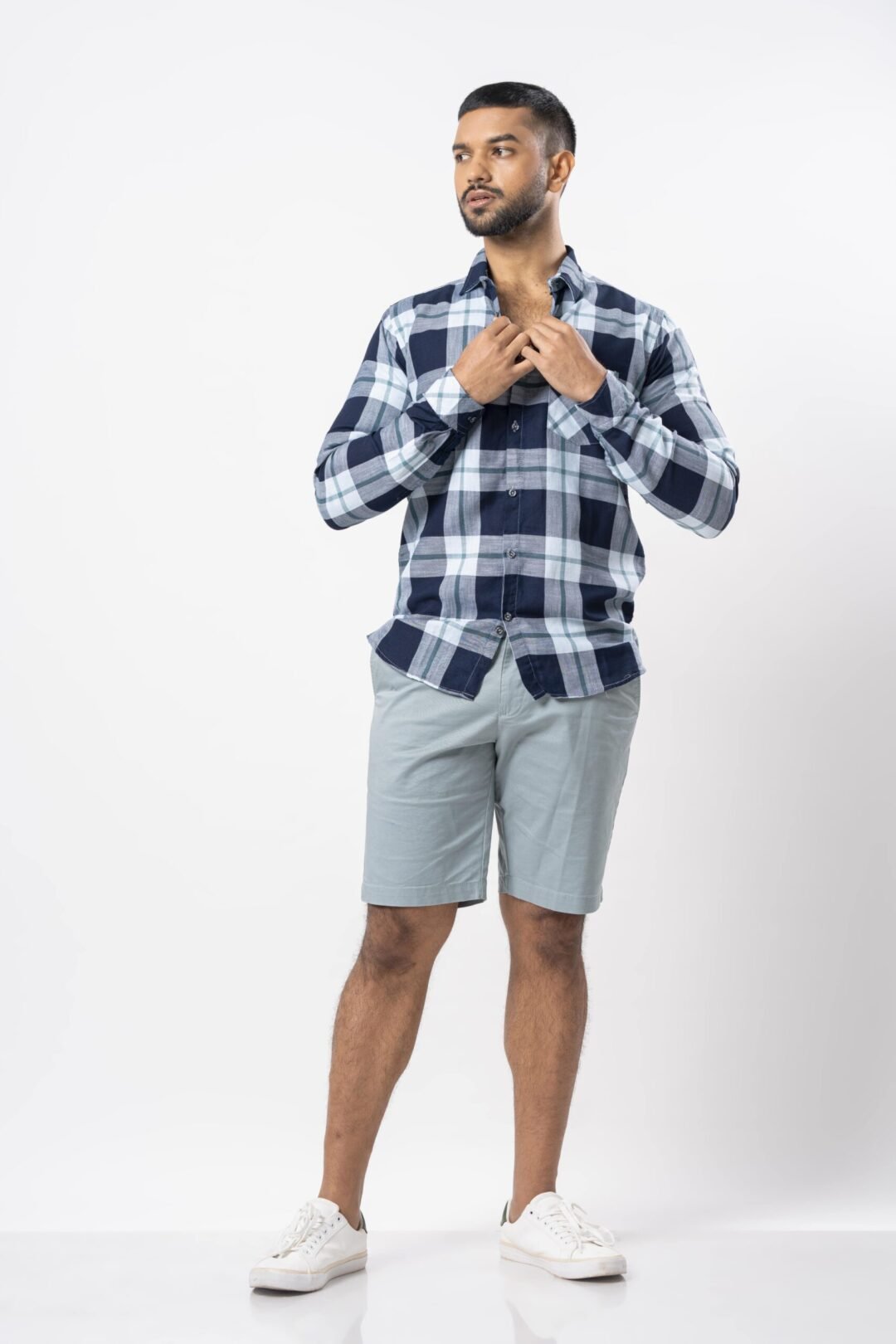 UP 4850 - UPTOWN CHECK DESIGN GENTS CASUAL SHIRT - Image 3