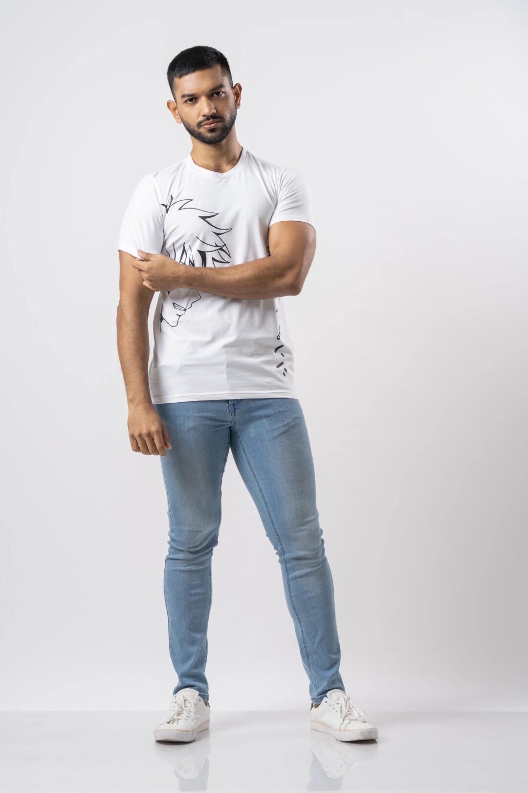 UP 4853 - UPTOWN FACE PRINTED GENTS T-SHIRT - Image 3