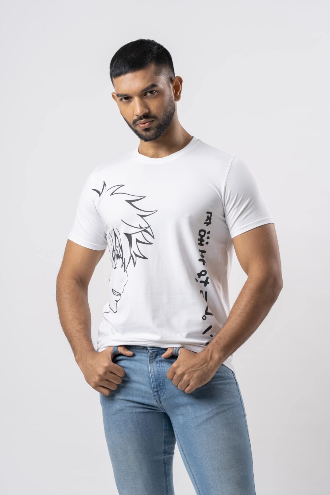 UP 4853 - UPTOWN FACE PRINTED GENTS T-SHIRT