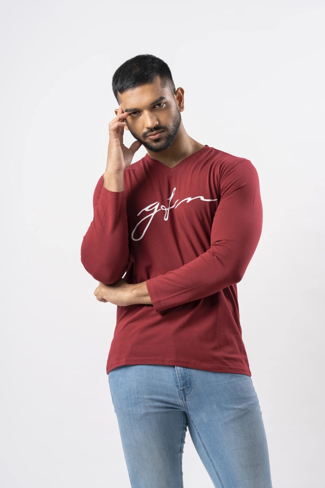 UP 4857 - UPTOWN LONG SLEEVE GENTS CASUAL T-SHIRT - Image 2