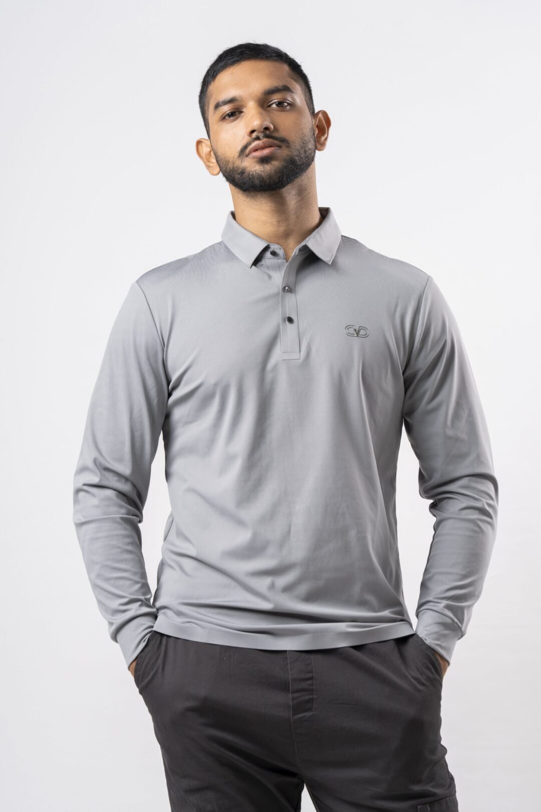 UP 4862 - UPTOWN COLLARED LONG SLEEVE GENTS T-SHIRT - Image 2