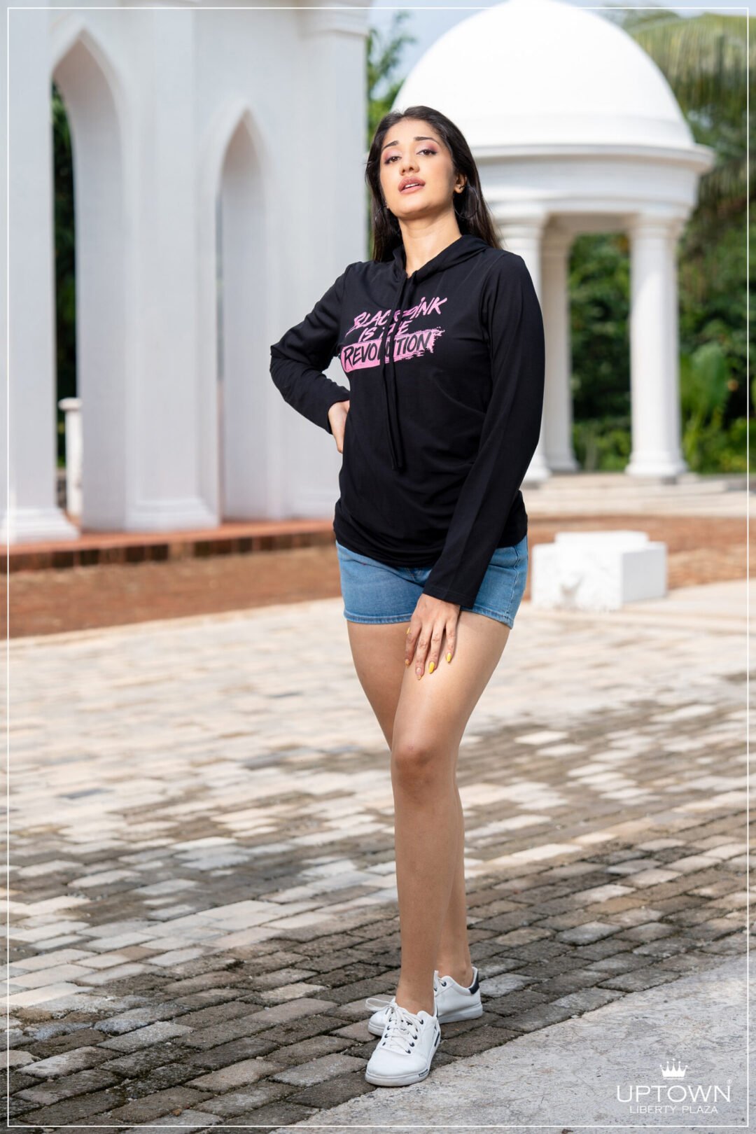 UP 4758 – UPTOWN OVERSIZED HOODIE T-SHIRT - Image 2