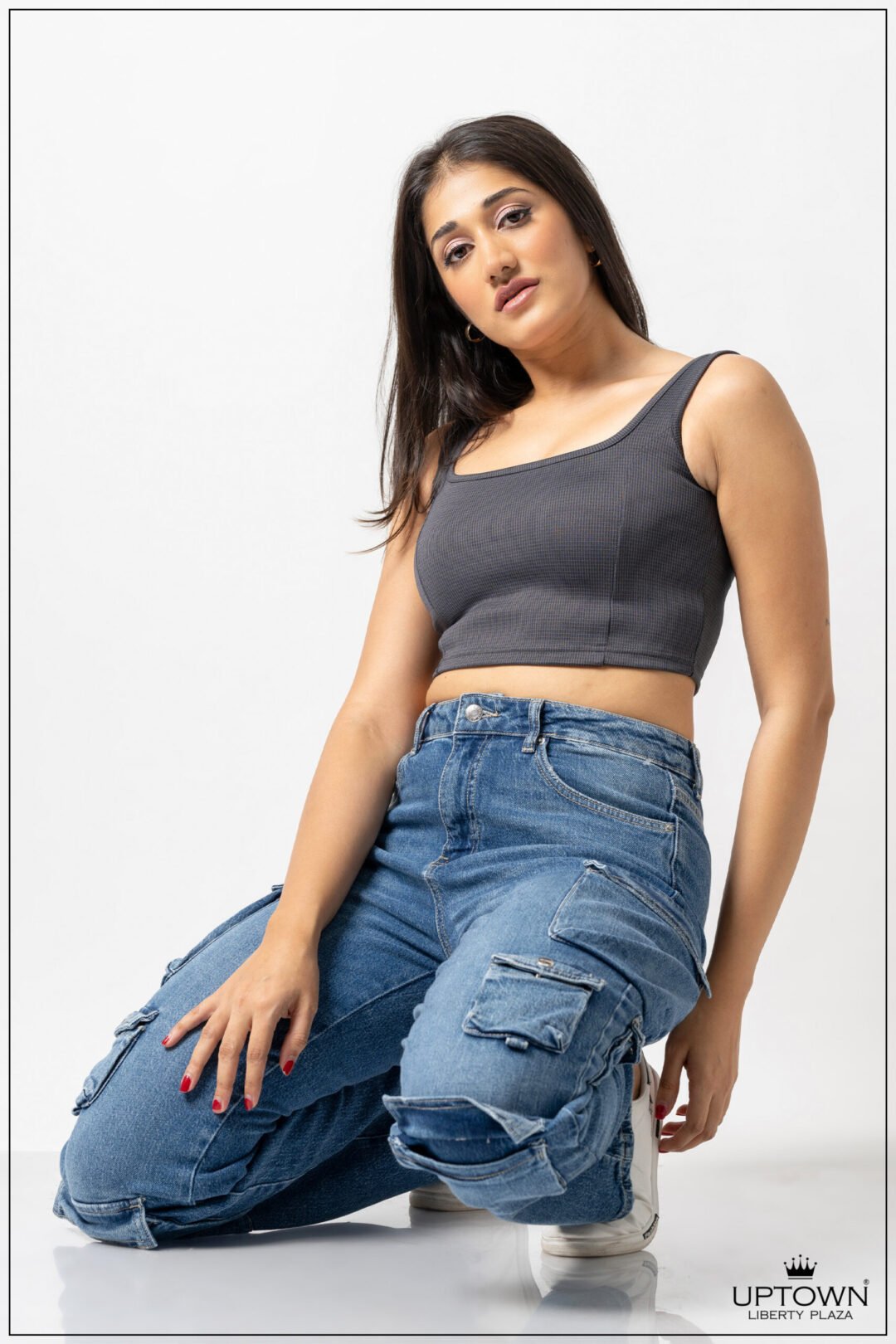 UP 4832 - TEE LOVE TANK CROP TOP