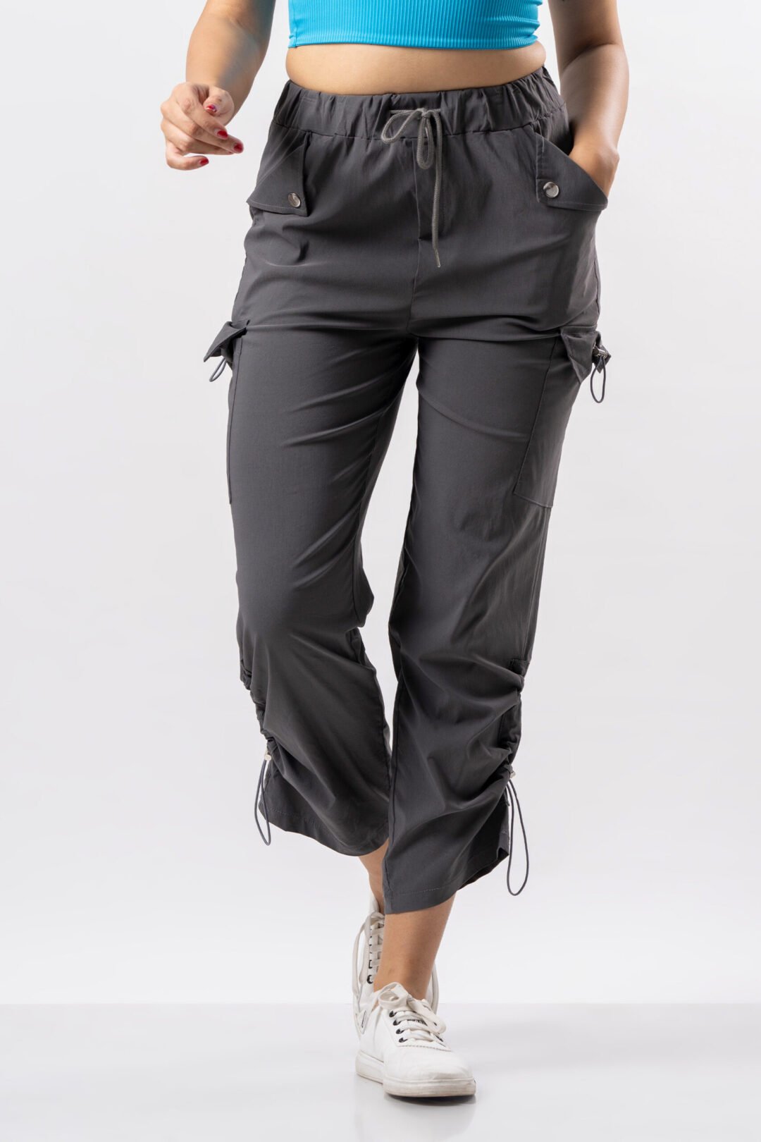 UP 4912 - UPTOWN FASHION CARGO PANT (DARK GRAY)