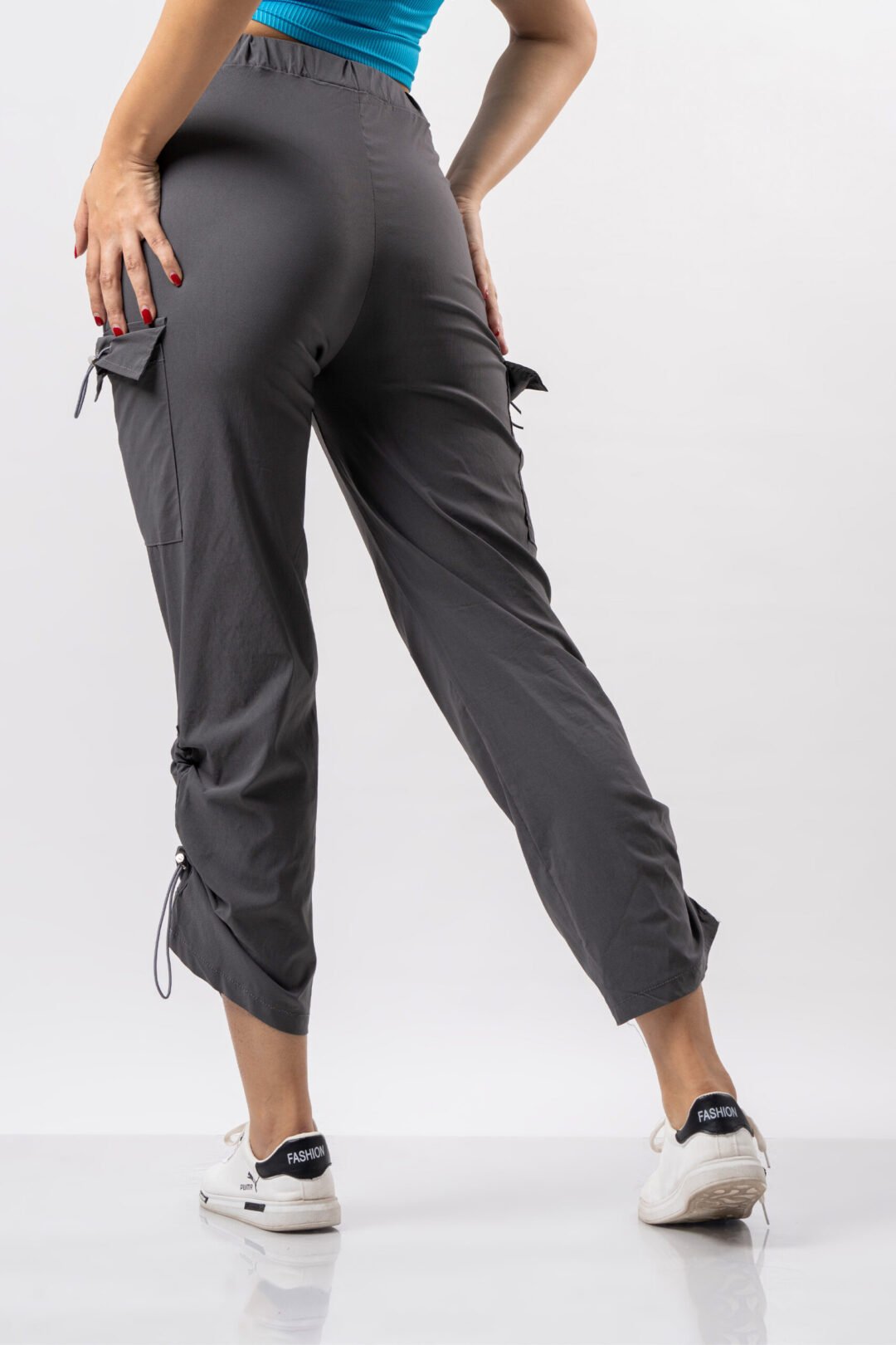 UP 4912 - UPTOWN FASHION CARGO PANT (DARK GRAY) - Image 4