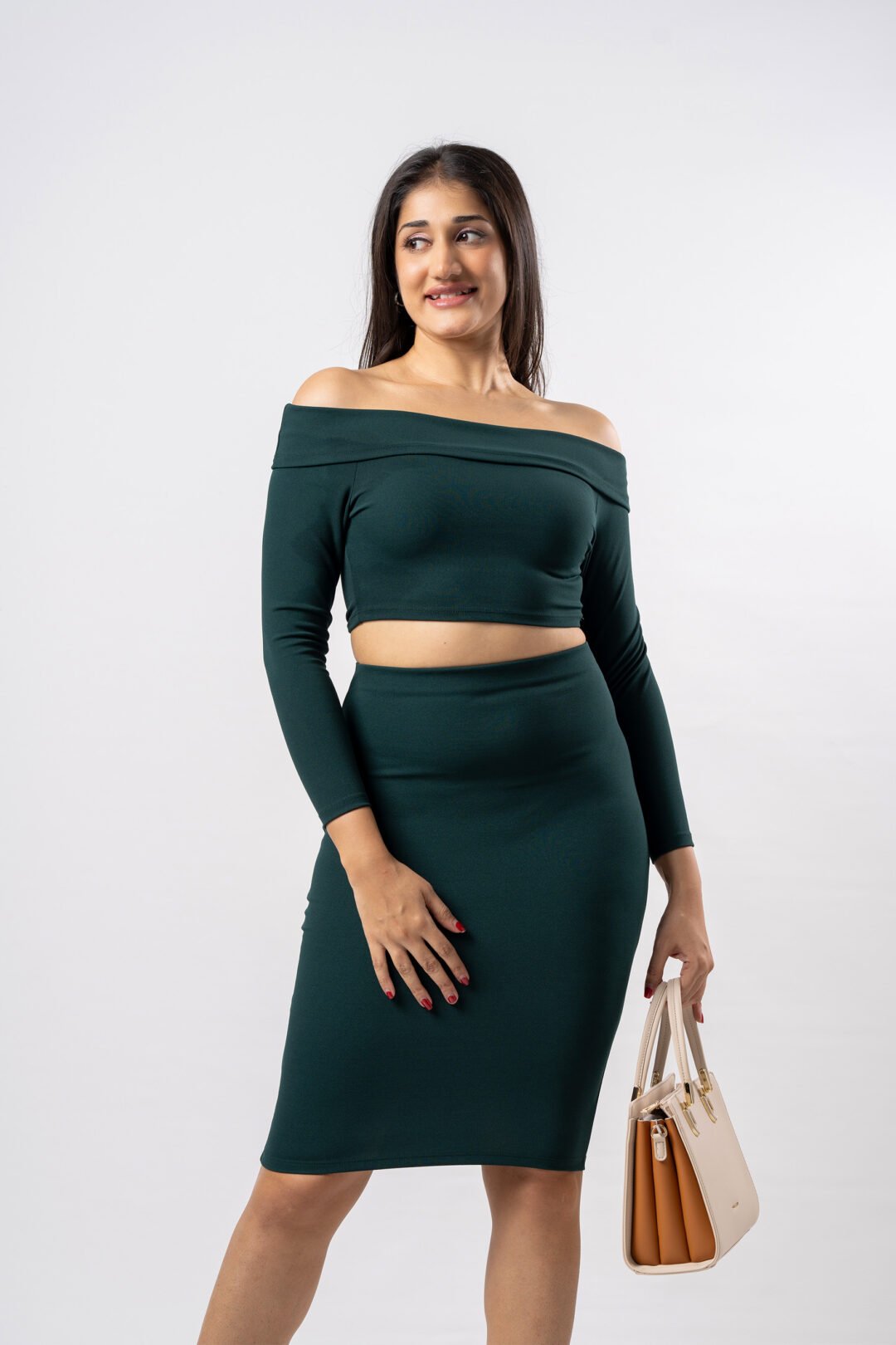 UP 4954 - PNP PLAIN COLOR BODYCON SKIRT - Image 3