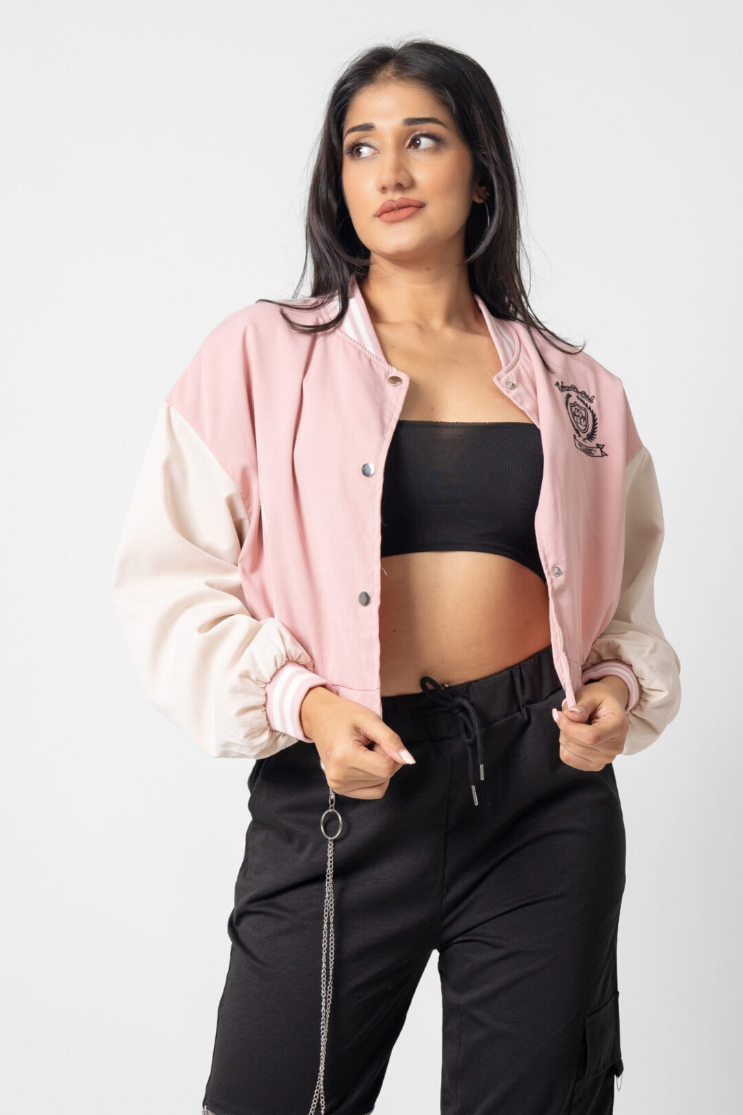 UP 5038 – LADIES PRINTED BASEBALL JACKET