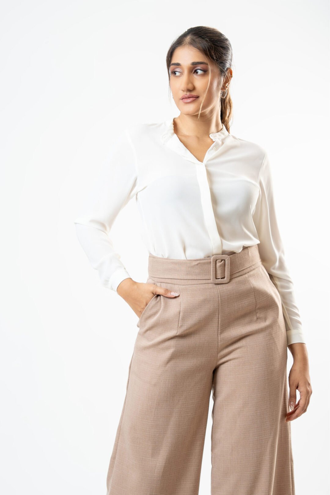 UP 5077 - PLAIN WHITE FORMAL TOP