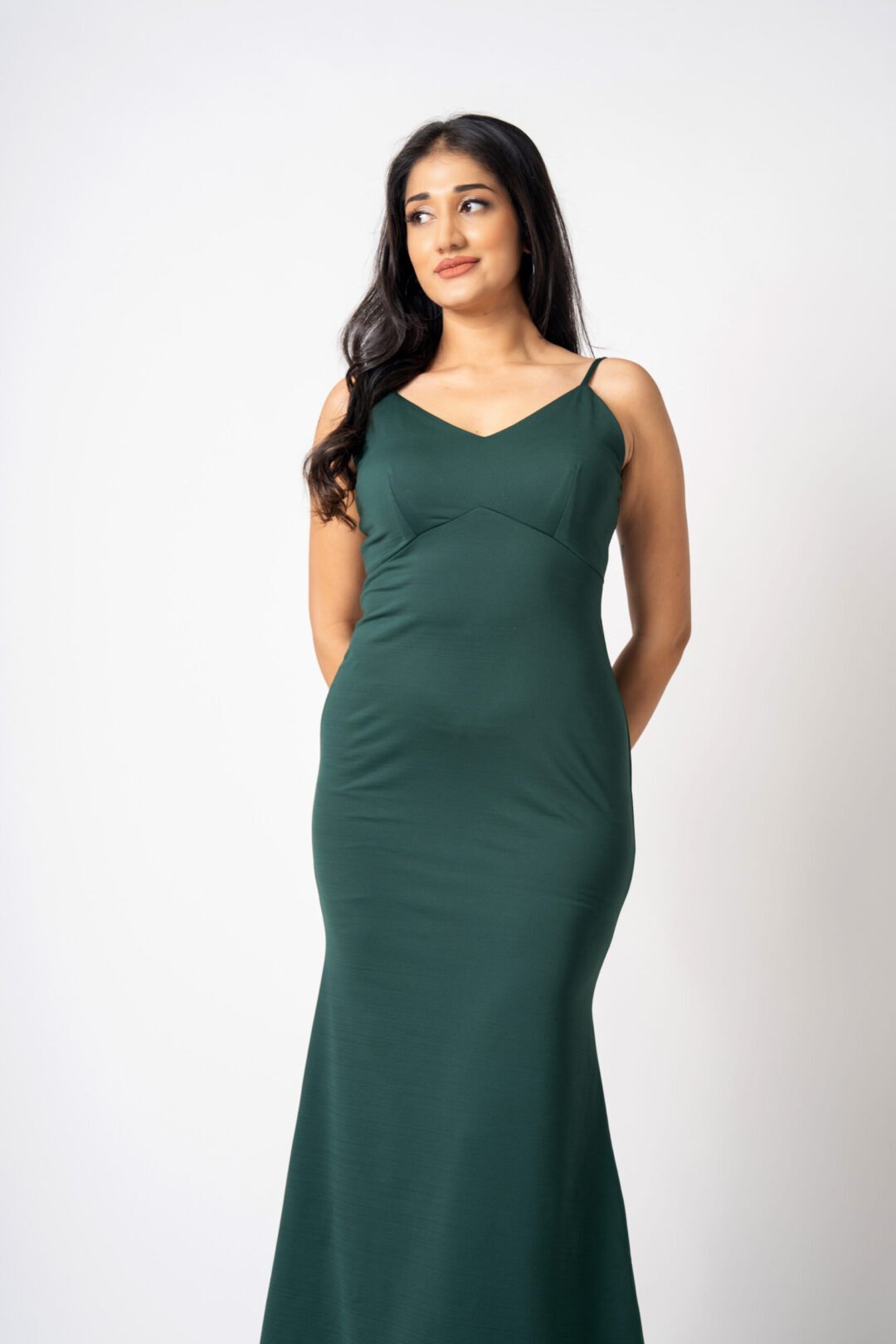 UP 5121 - TEE LOVE V NECK STRAP MAXI DRESS - Image 3